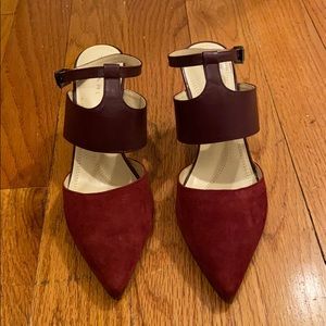 Tahari Red Velvet Heels